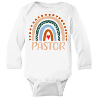 Pastor Rainbow Appreciation Day Hello Back To School T Shirt Long Sleeve Baby Bodysuit | Artistshot