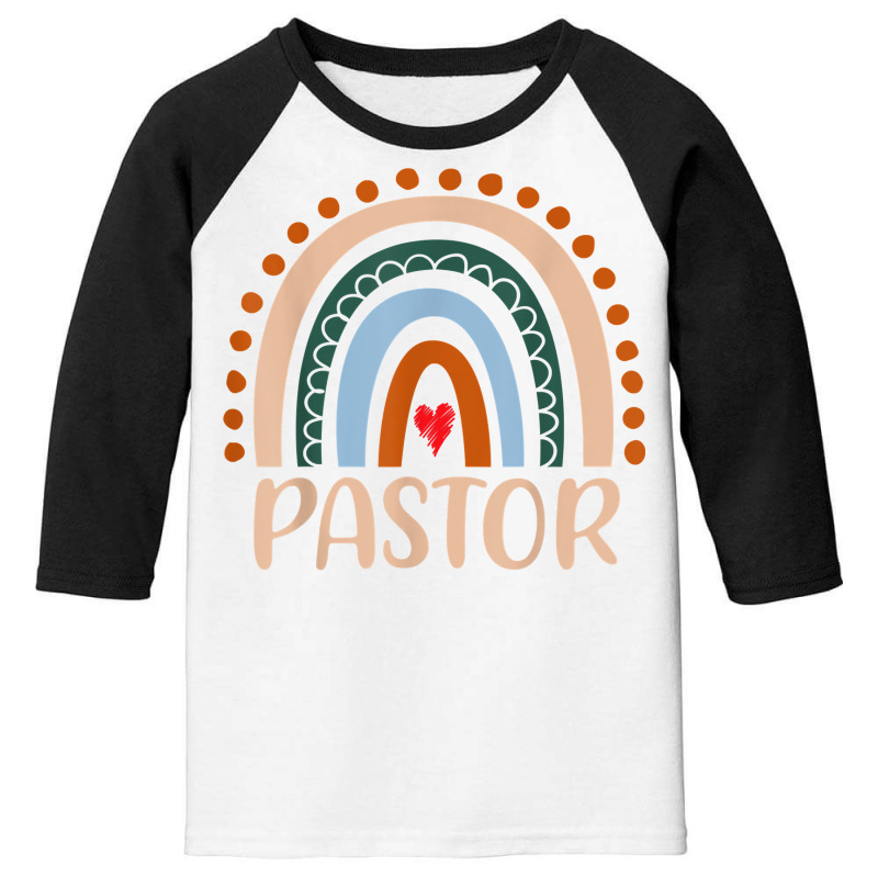 Pastor Rainbow Appreciation Day Hello Back To School T Shirt Youth 3/4 Sleeve by cm-arts | Artistshot