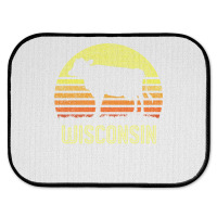 Wisconsin Dairy Cow Retro Farming Sunset Vintage Farmer Gift Sweatshir Rear Car Mat | Artistshot