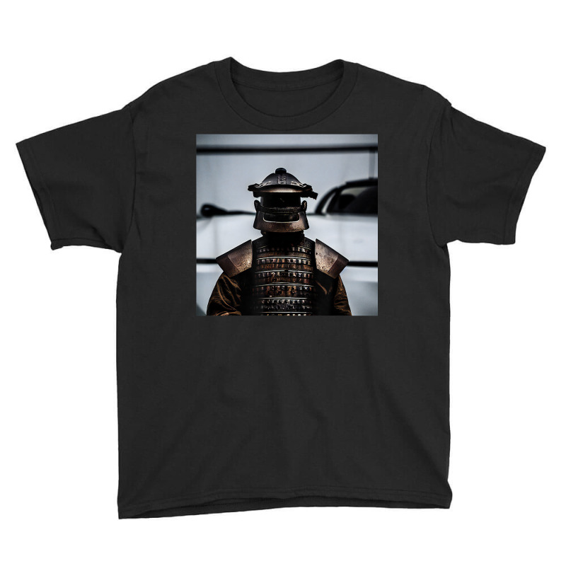 Japanese Samurai In Steel Armour Photo Art Print Youth Tee by Swiss | Artistshot