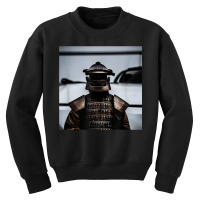 Japanese Samurai In Steel Armour Photo Art Print Youth Sweatshirt | Artistshot