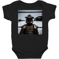 Japanese Samurai In Steel Armour Photo Art Print Baby Bodysuit | Artistshot