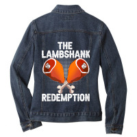 The Lamb Shank Redemption Passover Seder Plate Bitter Herbs Tank Top Ladies Denim Jacket | Artistshot