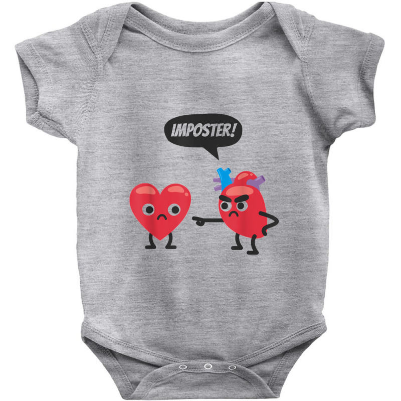 Funny Medical Imposter Heart Baby Bodysuit by MichaelBV | Artistshot