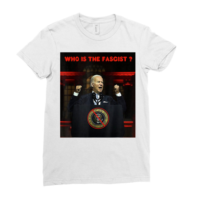 President Biden Delivers Anti Maga Speech T Shirt Ladies Fitted T-Shirt by cm-arts | Artistshot