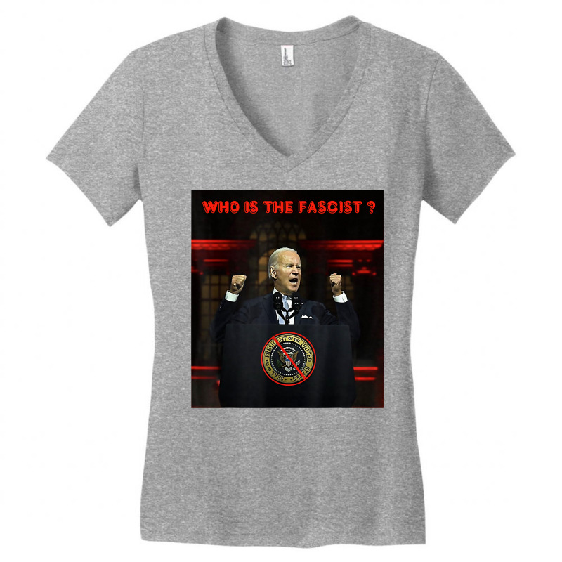 President Biden Delivers Anti Maga Speech T Shirt Women's V-Neck T-Shirt by cm-arts | Artistshot