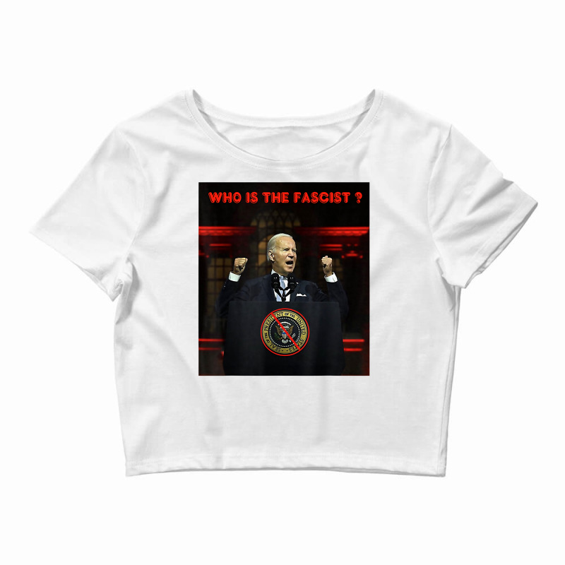 President Biden Delivers Anti Maga Speech T Shirt Crop Top by cm-arts | Artistshot