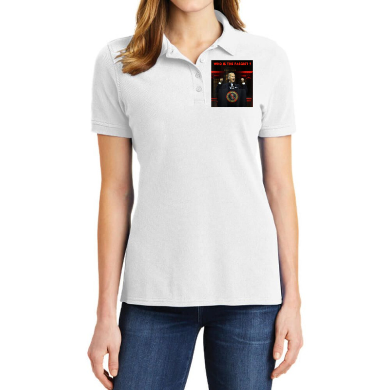 President Biden Delivers Anti Maga Speech T Shirt Ladies Polo Shirt by cm-arts | Artistshot