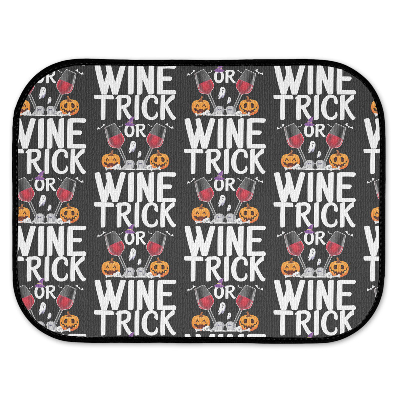 Trick Or Wine Ghost Halloween T  Shirt Trick Or Wine Ghost T Shirt Fun Rear Car Mat | Artistshot