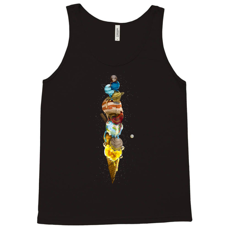 Women's Solar System Cone Black, Solar System Fun Science, Mother Eart Tank Top by SHDFGHJK | Artistshot