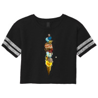 Women's Solar System Cone Black, Solar System Fun Science, Mother Eart Scorecard Crop Tee | Artistshot