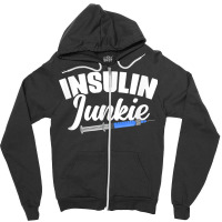 Insulin Diabetes Warrior Support Diabetic Diabetes Awareness Zipper Hoodie | Artistshot