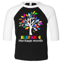 Hispanic Heritage Month Decoration   Tree Roots Latin Flags Toddler 3/4 Sleeve Tee | Artistshot