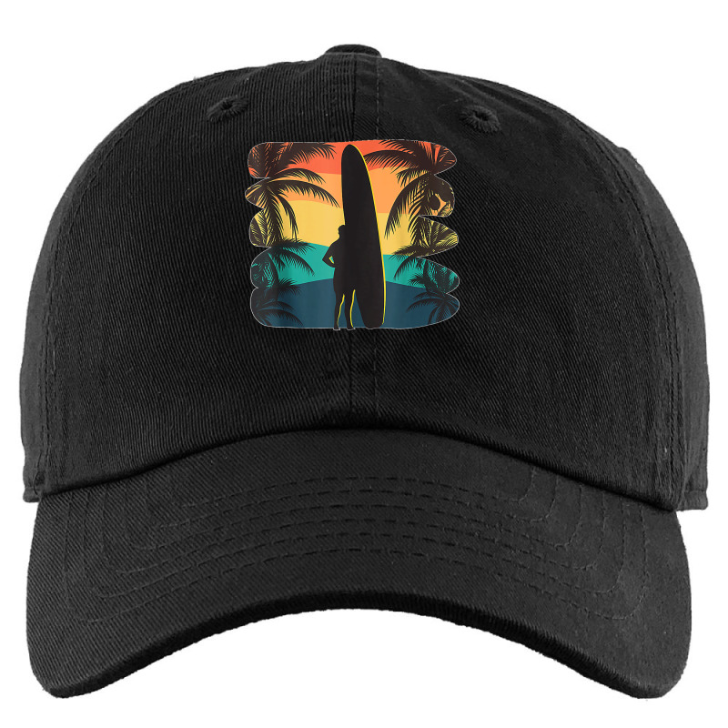 Kiawah Island South Carolina Sc Palm Tree Surfboard Surfer Tank Top Kids Cap by SteveMartindale | Artistshot