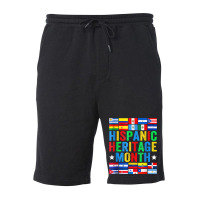 Latin Countries Flag Hispanic Heritage Month Latino Pride Fleece Short | Artistshot