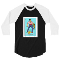 El Valiente Lottery Card Gift The Brave Card Mexican Lottery 3/4 Sleeve Shirt | Artistshot