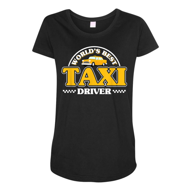 Taxicab Driver Cab Taxi Driving T Shirt Maternity Scoop Neck T-shirt by cm-arts | Artistshot