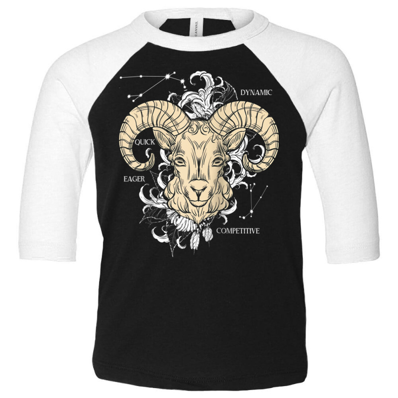 Zodiac Sign Capricorn Raglan Baseball Tee Toddler 3/4 Sleeve Tee | Artistshot