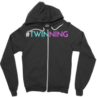 Twinning   Funny Twins Matching Fraternal Or Identical T Shirt Zipper Hoodie | Artistshot