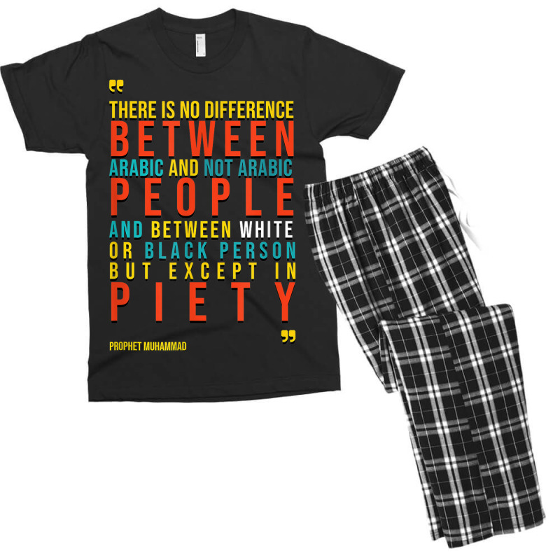 Equality Anti Racism Prophet Muhammad Speech Men's T-shirt Pajama Set by Fly | Artistshot