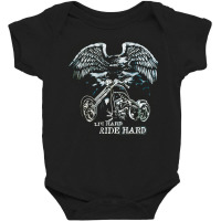 Motorcycle Heavy, Boyfriend, Rock, And Roll, Motorcycle Cool, Live Har Baby Bodysuit | Artistshot