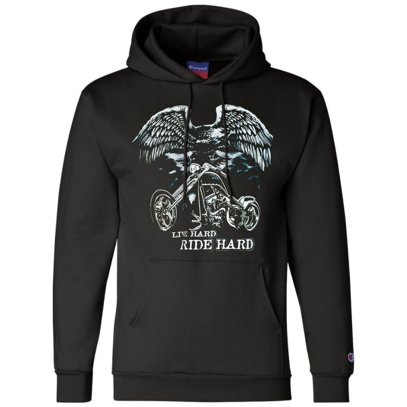 Motorcycle Heavy, Boyfriend, Rock, And Roll, Motorcycle Cool, Live Har Champion Hoodie | Artistshot