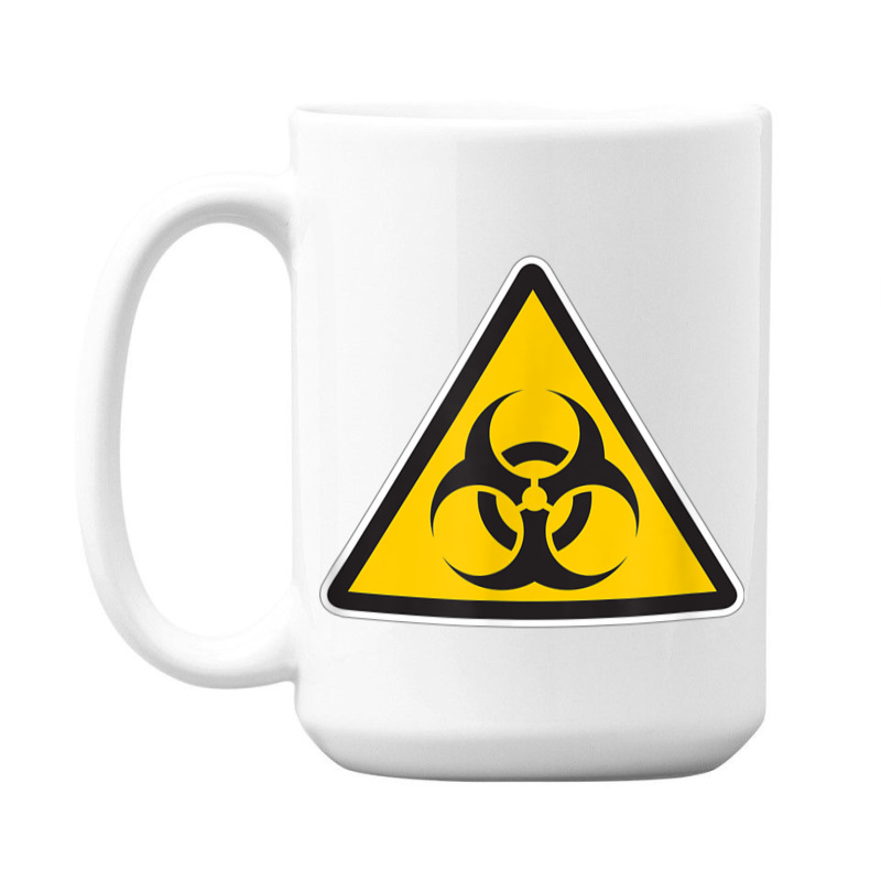 Yellow Biohazard Warning Sign Zombie Infected T Shirt 15 Oz Coffee Mug | Artistshot