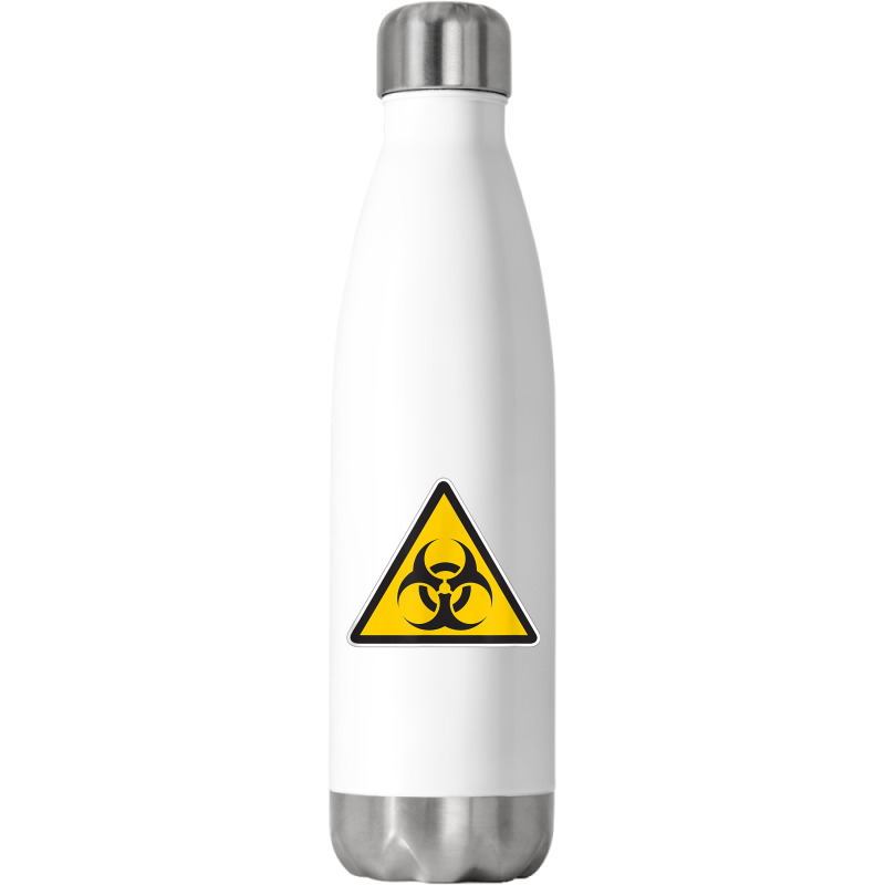 Yellow Biohazard Warning Sign Zombie Infected T Shirt Stainless Steel Water Bottle | Artistshot