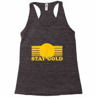 Stay Gold Ponyboy Outsiders Book Movie Novel Retro Racerback Tank | Artistshot