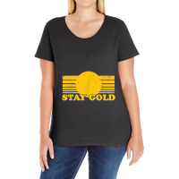 Stay Gold Ponyboy Outsiders Book Movie Novel Retro Ladies Curvy T-shirt | Artistshot