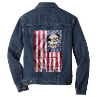 Longshoreman Vintage American Flag Usa Fist And Hook Tank Top Men Denim Jacket | Artistshot