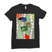 Japanese Patterns From Paintings And Woodblock Prints 13 Ladies Fitted T-shirt | Artistshot