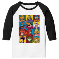 Masters Of The Universe, Character Heads, Youth 3/4 Sleeve | Artistshot