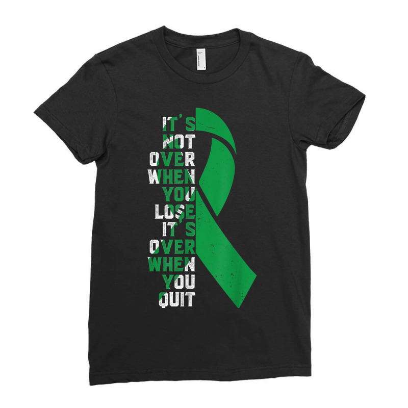 It's Not Over  Organ Donation Awareness Supporter Ribbon Ladies Fitted T-Shirt by Moose | Artistshot