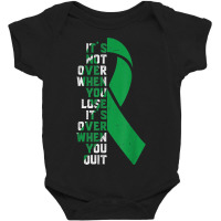 It's Not Over  Organ Donation Awareness Supporter Ribbon Baby Bodysuit | Artistshot