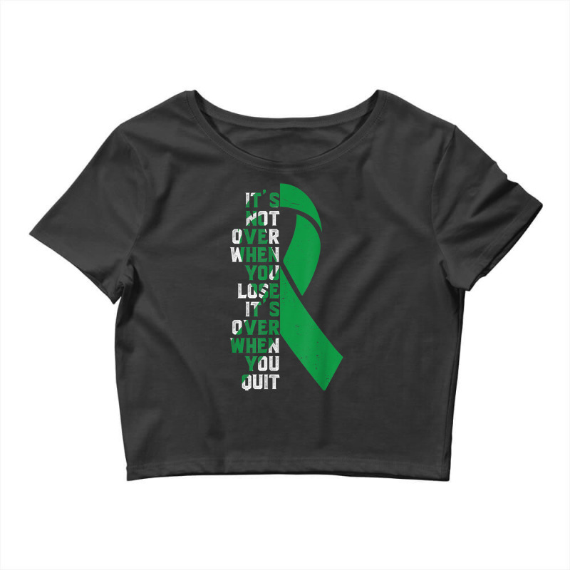 It's Not Over  Organ Donation Awareness Supporter Ribbon Crop Top by Moose | Artistshot