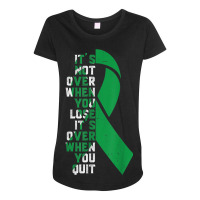 It's Not Over  Organ Donation Awareness Supporter Ribbon Maternity Scoop Neck T-shirt | Artistshot