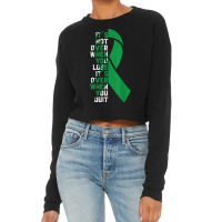 It's Not Over  Organ Donation Awareness Supporter Ribbon Cropped Sweater | Artistshot