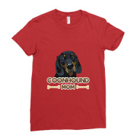 Coonhound Mom   Black And Tan Coonhound Mom Ladies Fitted T-shirt | Artistshot