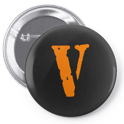 V As Vlone   Orange Pin-back Button Designed By Meganphoebe