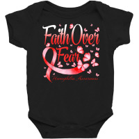 Faith Over Fear Hemophilia Awareness Butterfly Baby Bodysuit | Artistshot