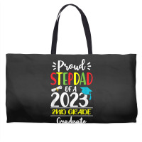 Funny Proud Stepdad Of A Class Of 2023 2nd Grade Graduate Weekender Totes | Artistshot