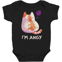 No Talk Me I'm Angy, Cute And Funny Kitten, Angry Kitty Meme, Cat Love Baby Bodysuit | Artistshot