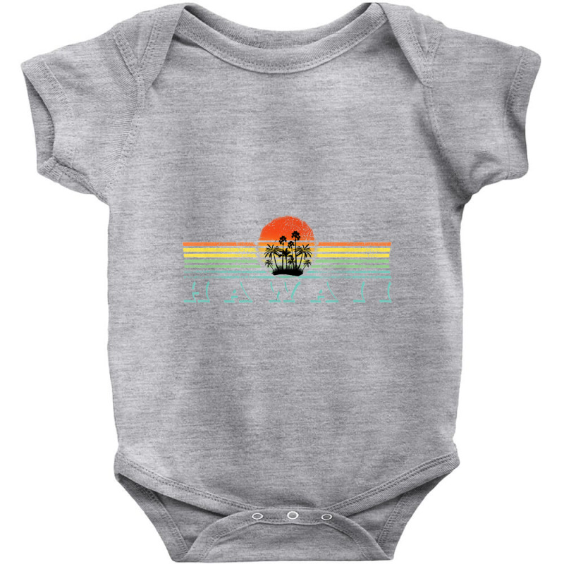 70er 80er Hawaiian Island Palm Beach  Great Hawaii Baby Bodysuit by IrisritenourQ | Artistshot