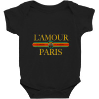 Paris L'amour   Fashion Tiger Face   I Love Paris   Retro Baby Bodysuit | Artistshot