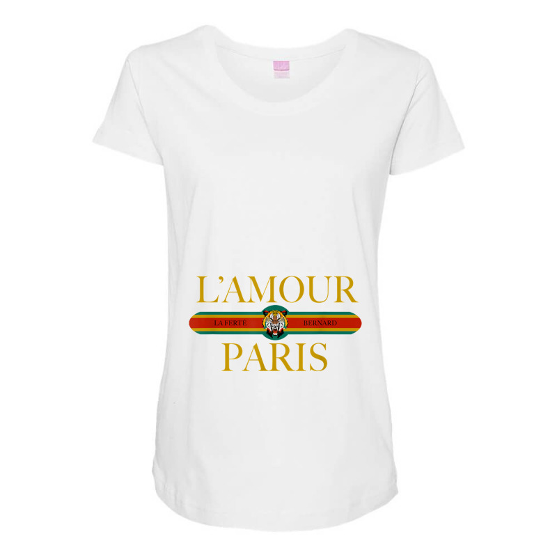 Paris L'amour   Fashion Tiger Face   I Love Paris   Retro Maternity Scoop Neck T-shirt by Anitabostic | Artistshot