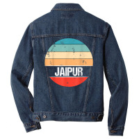 Jaipur India City Trip Men Denim Jacket | Artistshot