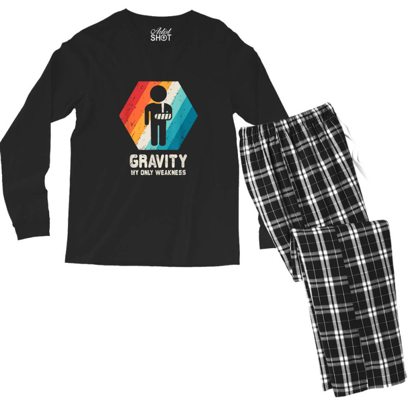 Broken Arm Shirt Hand Wrist Elbow Injury Get Well Soon Gift Men's Long Sleeve Pajama Set by MichaelBV | Artistshot