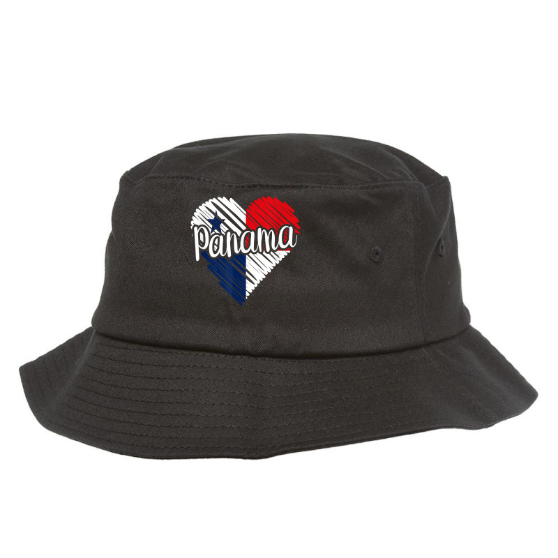 Panama For Men Panamanian Heart Flag For Women Panama T Shirt Bucket Hat by cm-arts | Artistshot