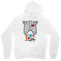 Halloween Costume Xray Skeleton Rib Heart Candy Adult Kids Unisex Hoodie | Artistshot